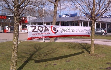 Vlaggendoek spandoek - Reclamekanon.nl
